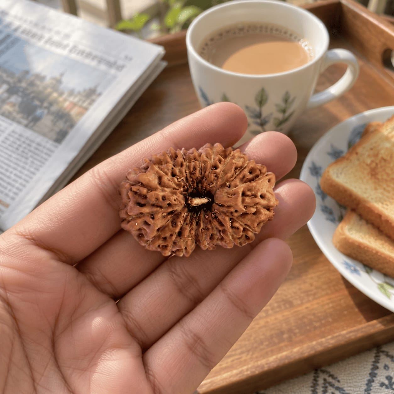 Customer photo review of Original 17 Mukhi Rudraksha (Nepali)
