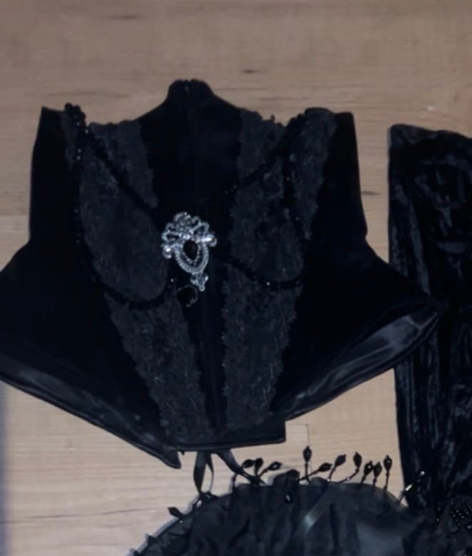 Customer photo review of Blood Supply The Box Of Love God Velvet Corset