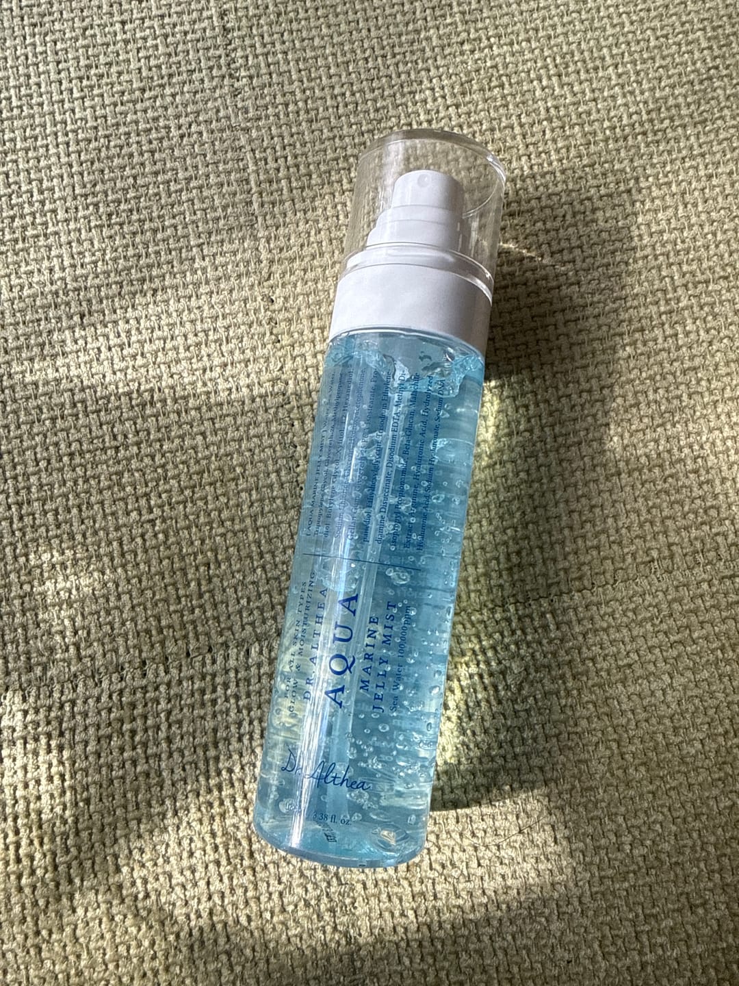 Customer photo review of Atsvaidzinošs dziļi mitrinošs mists Dr. Althea Aqua Marine Jelly Mist