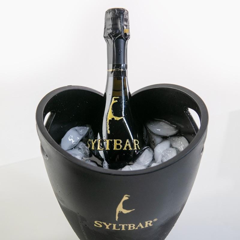Customer photo review of Champagne Deluxe Ice Bucket - Black