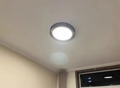Customer photo review of Gold Pendant Light for Bedroom, Remote-Dimmable LED, 50 cm