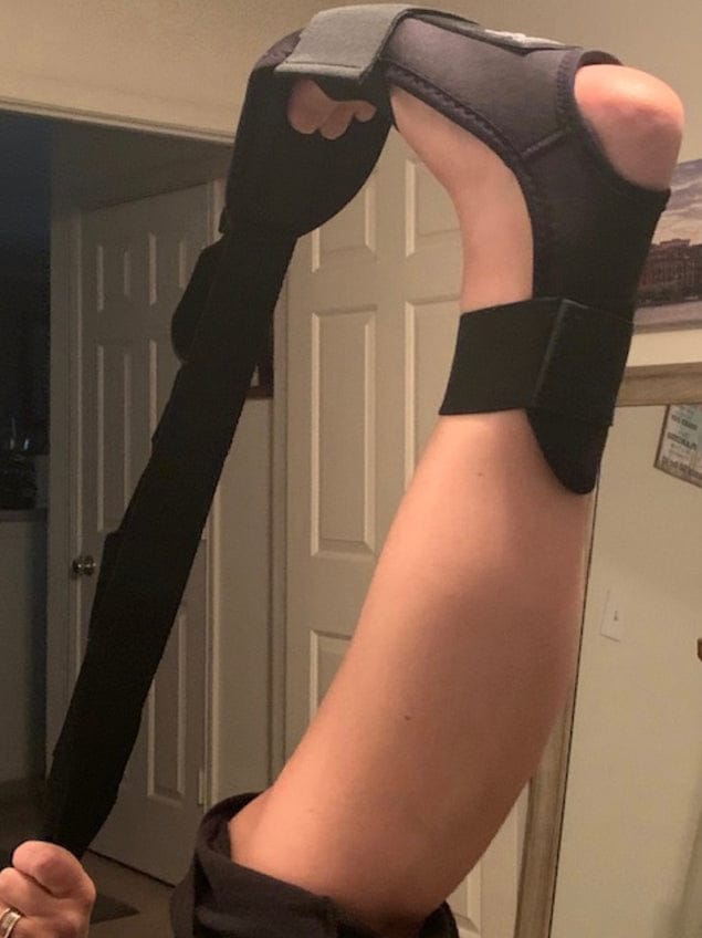Customer photo review of Relieve Pain In 14 days with the Helvoro Stretching Strap