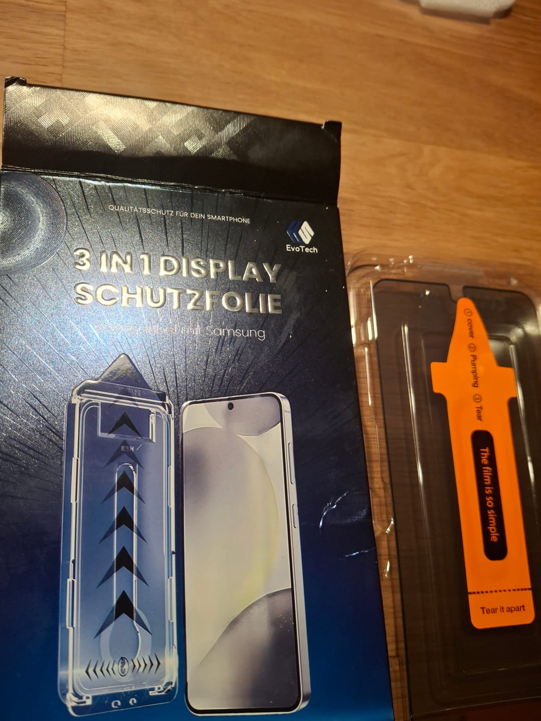 Customer photo review of 3 in 1 Schutzfolie - Samsung-A