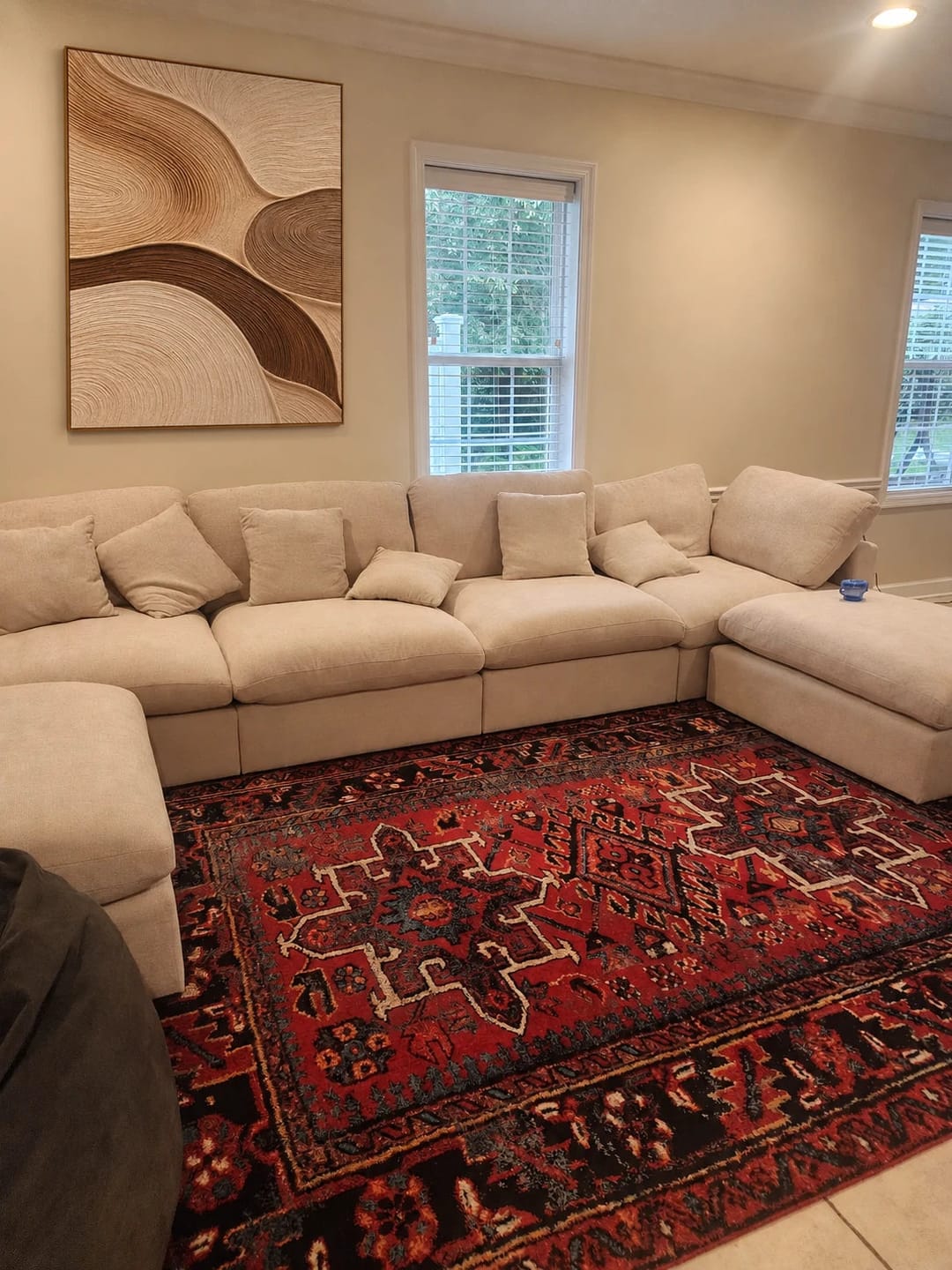 Customer photo review of Textured & Impasto Art｜Natural Wood Flow