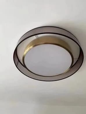 Customer photo review of Gold Pendant Light for Bedroom, Remote-Dimmable LED, 50 cm