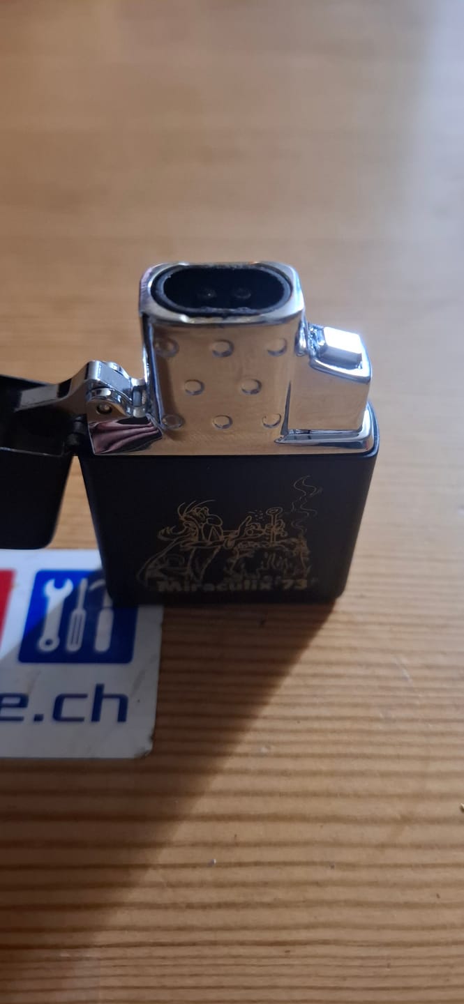 Customer photo review of Zippo USB Einsatz ARC Lichtbogen