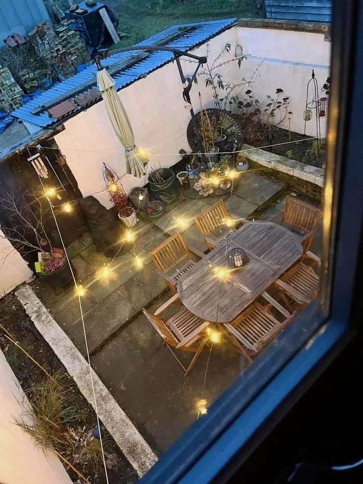 Customer photo review of Afterglow™ Vintage Solar String Lights
