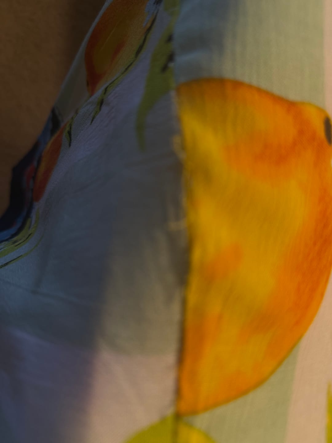 Customer photo review of Citrus Print Kimono Long