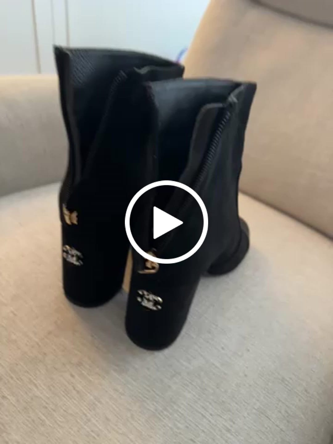 Customer video review of CC Ankle Boots 70mm Black Suede