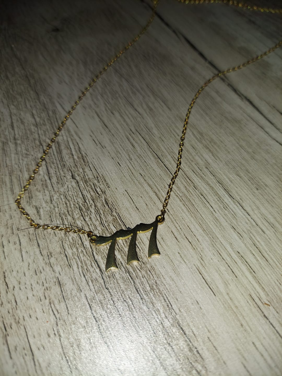 Customer photo review of Angel Number Necklace
