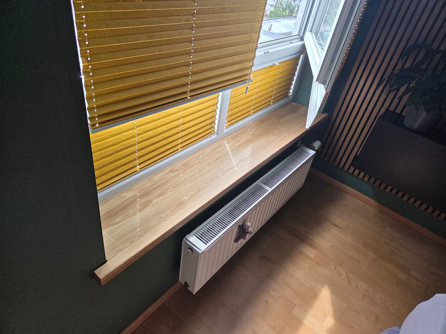 Customer photo review of Aufsatzfensterbank Eiche