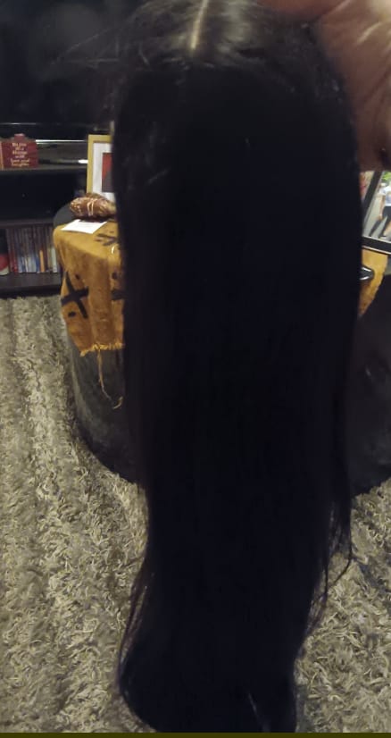 Customer photo review of Wavymy Pre-Cut 13x6 Max Lace Frontal Wig Drawstring Wear & Go Wigs Dome Cap Glueless Wigs 180% Density