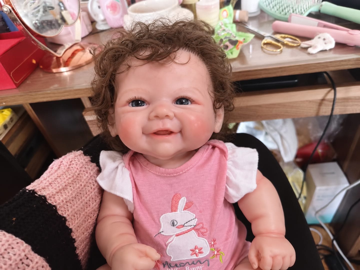 Customer photo review of Amia 20” Realistic Full Silicone Baby Doll