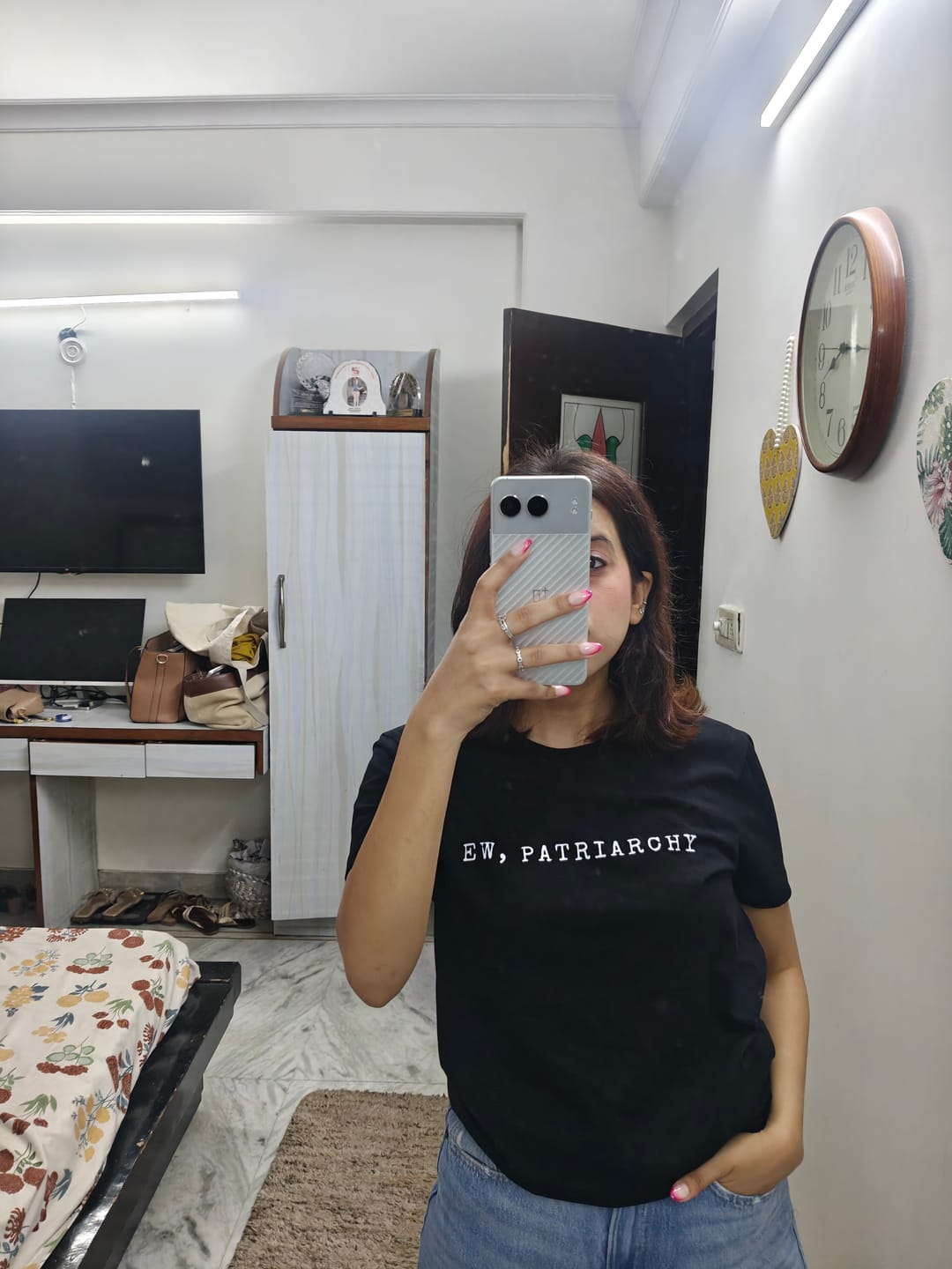 Customer photo review of Ew, Patriarchy: Funny Feminist Tee
