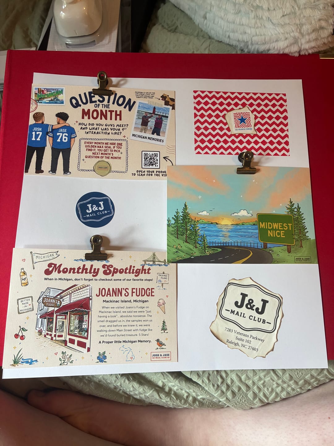 Customer photo review of Josh & Jase Mail Club