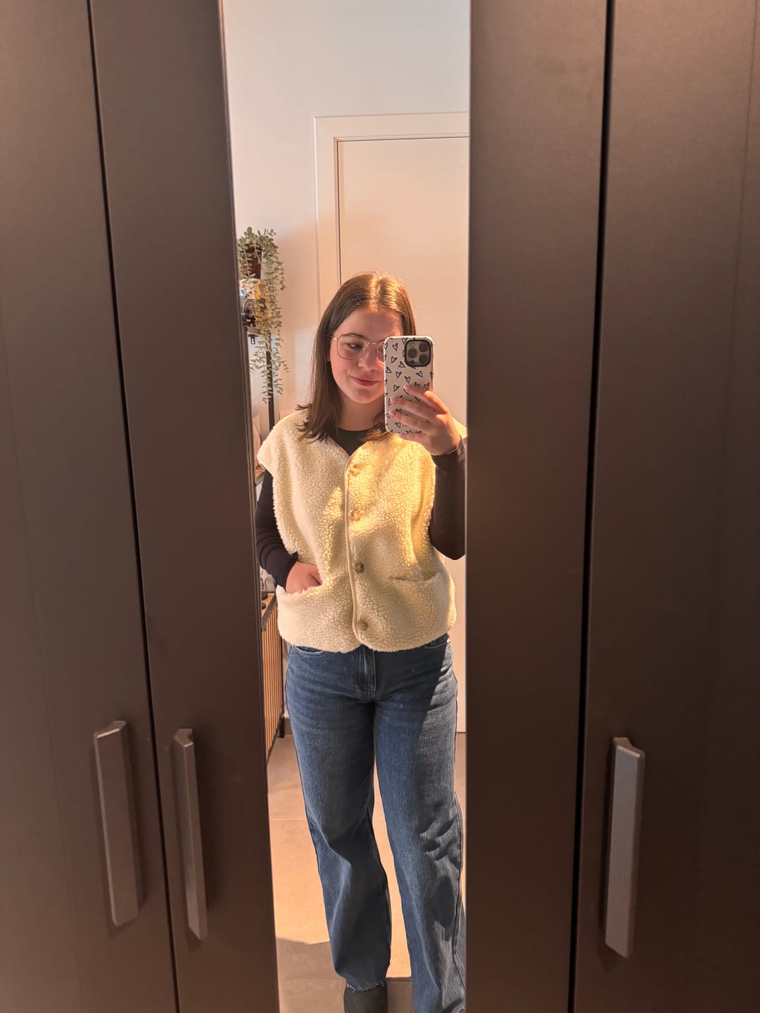 Customer photo review of Pocket Teddy Gilet / White