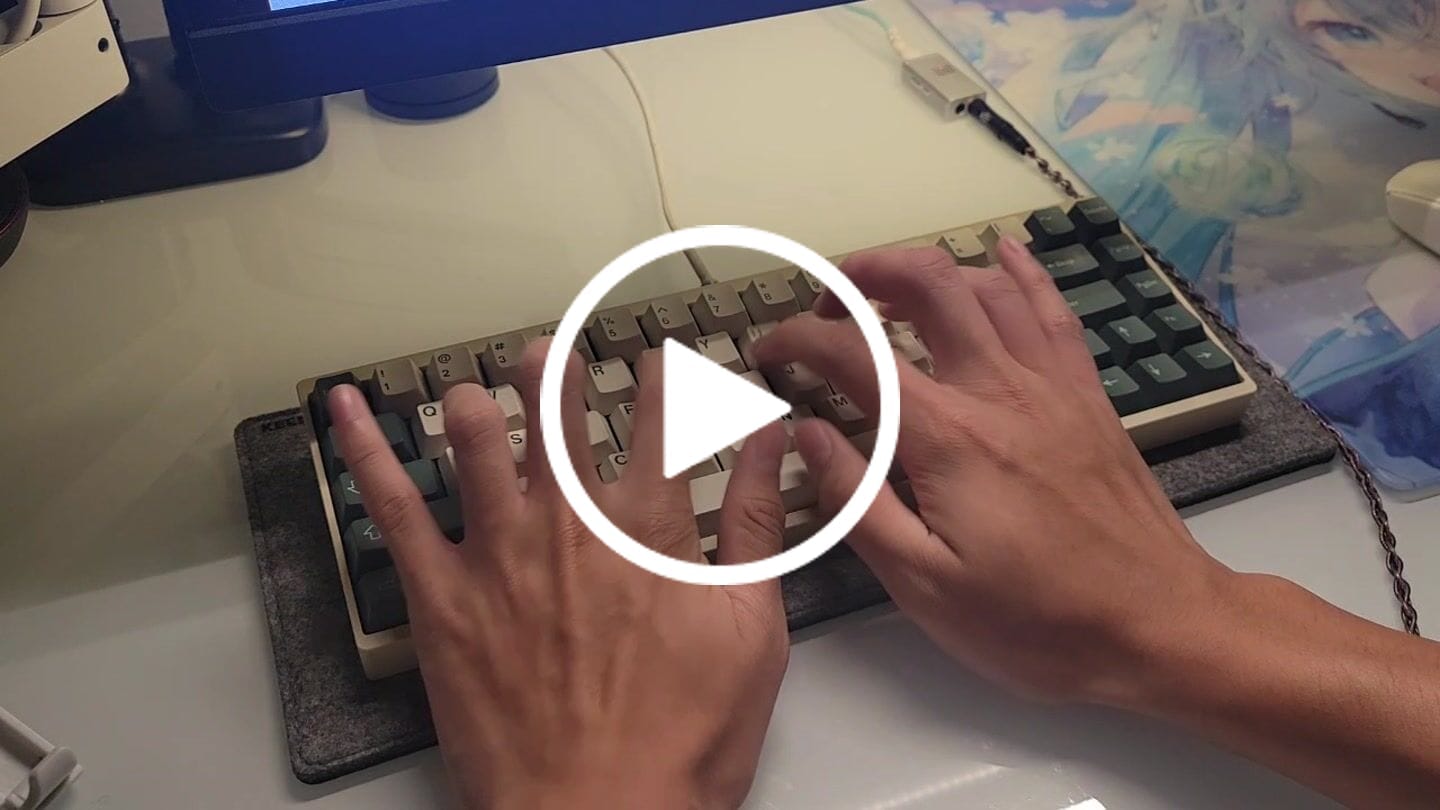 Customer video review of HMX Rosa Centifolia Linear Switch Factory Lubed (10PCS)