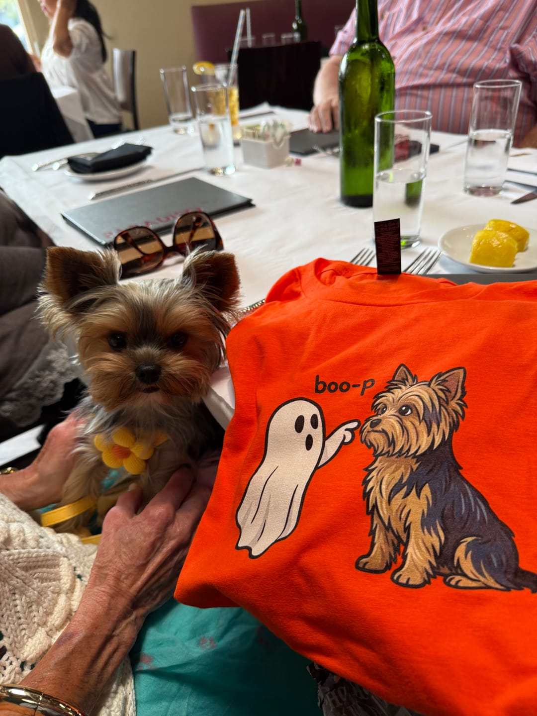 Customer photo review of Boo-p Yorkie Shirt