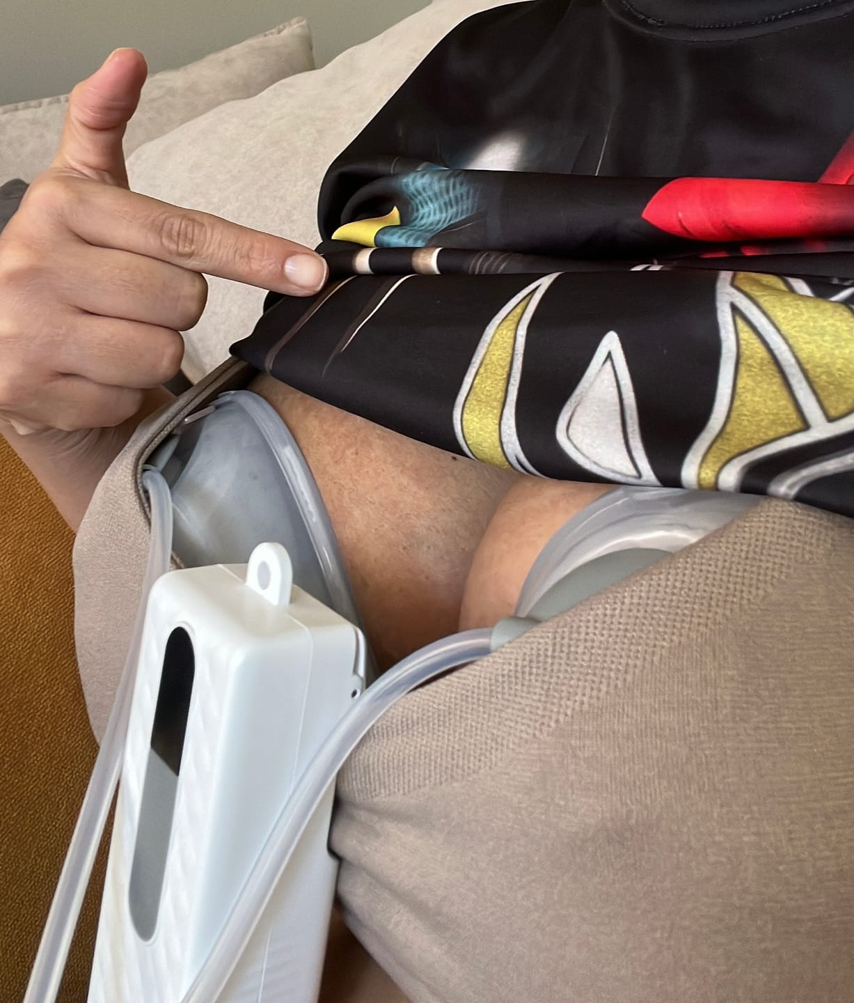 Customer photo review of Extractor de leche doble manos libres