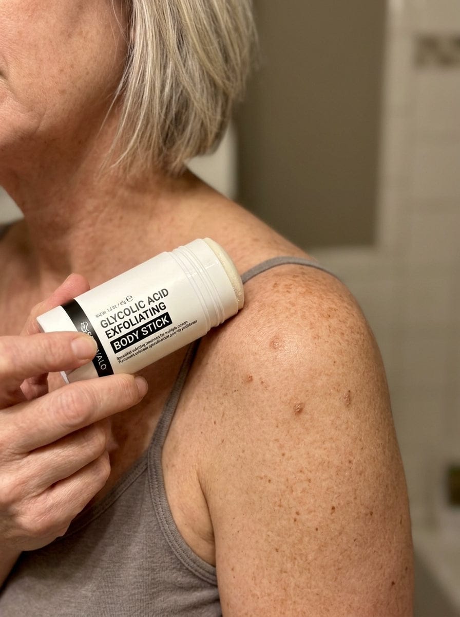 Customer photo review of Serivalo™ Glycolic Acid Exfoliating Body Stick