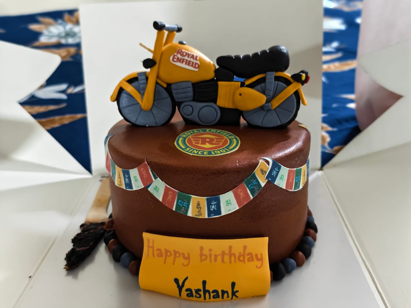 Customer photo review of Custom Cake for Bike Lover