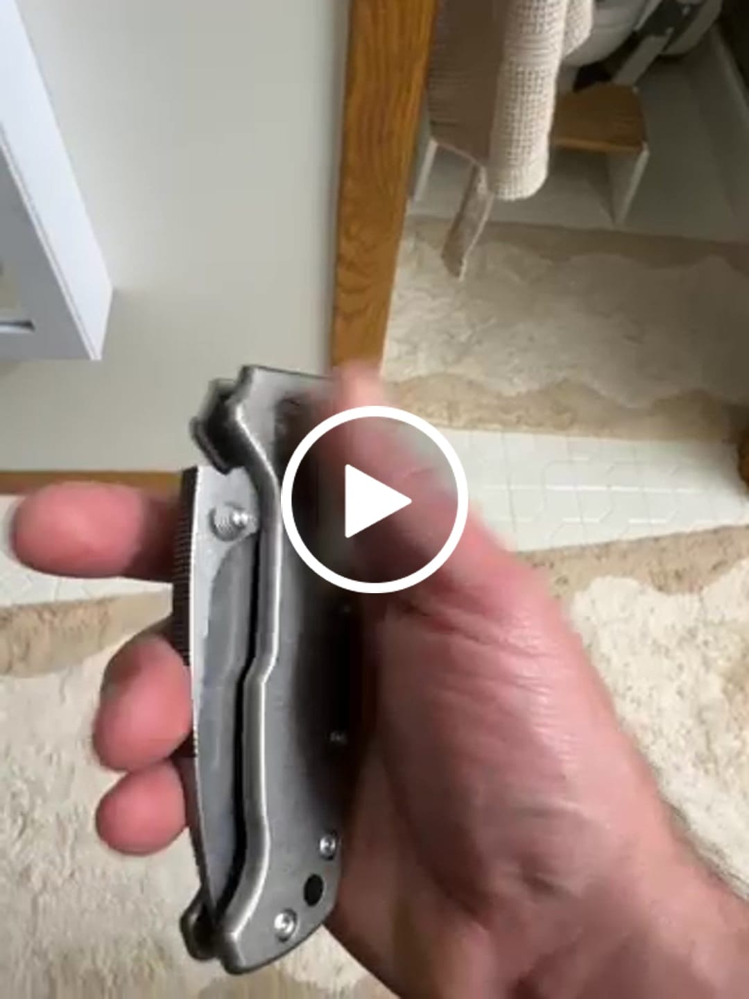 Customer video review of Demko AD20 CXT - 3.25" CPM-3V Barong, Smooth Titanium, Shark-Lock - Made in USA (DEMKO-AD20CXT-SMTI)