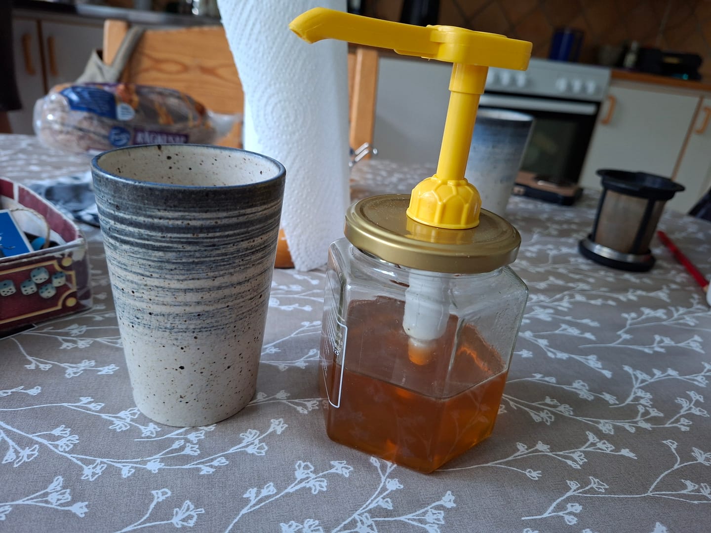 Customer photo review of 2 kg Svensk Flytande Honung (4 × 500 g) + Honungspump