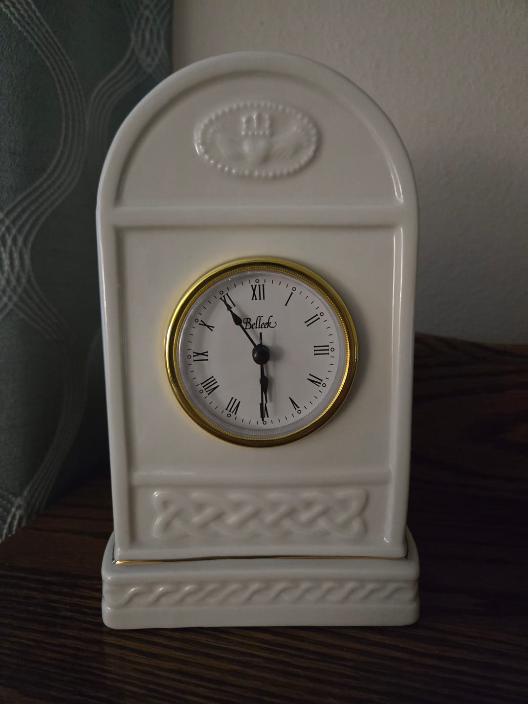 Customer photo review of Belleek Classic Claddagh Clock