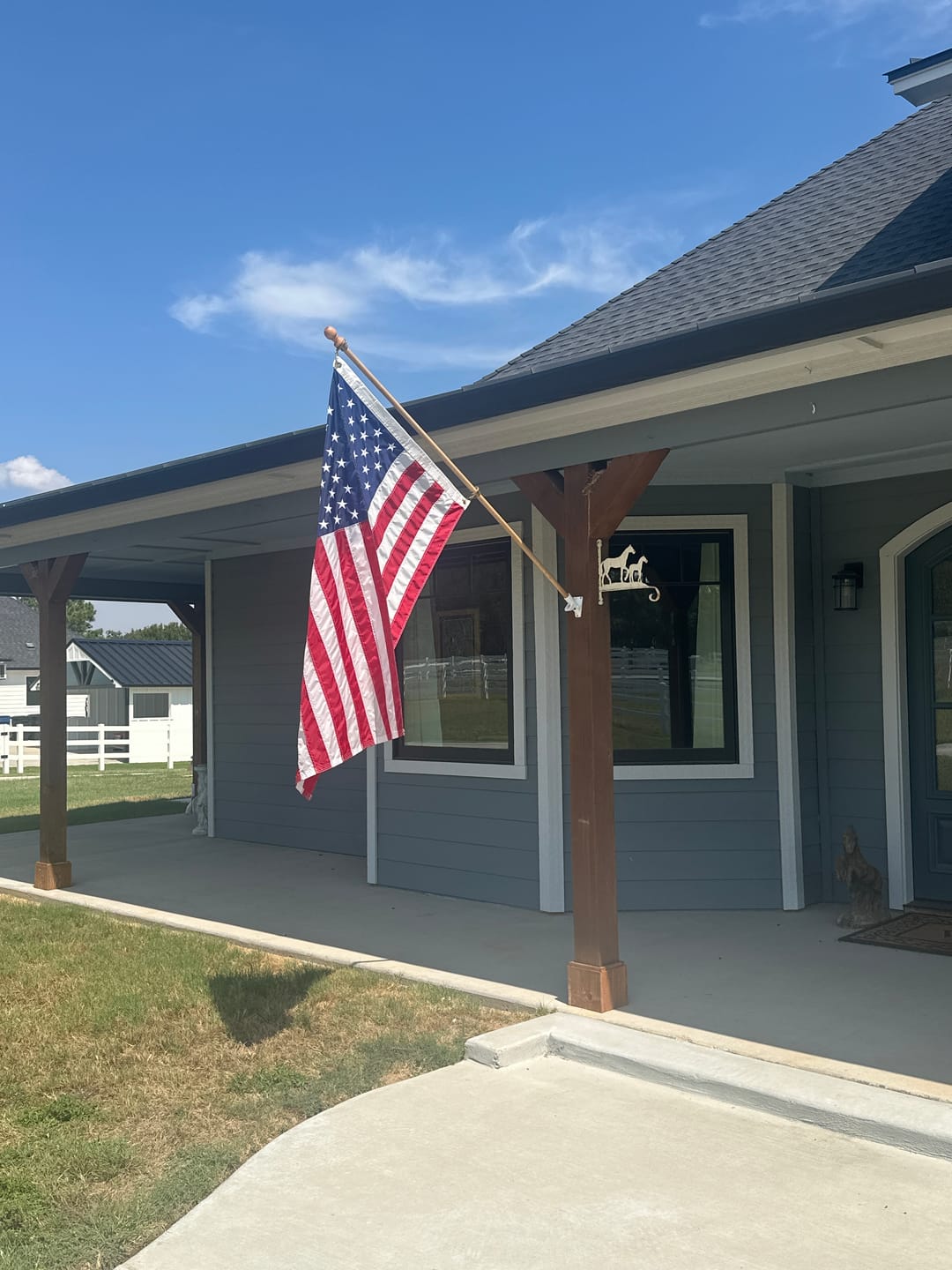 Customer photo review of 3' x 5' American Flag Set