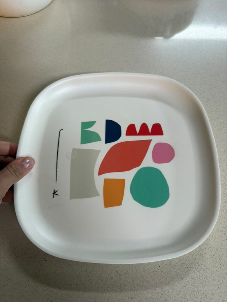 Customer photo review of Illustrated Medium Plate Set
