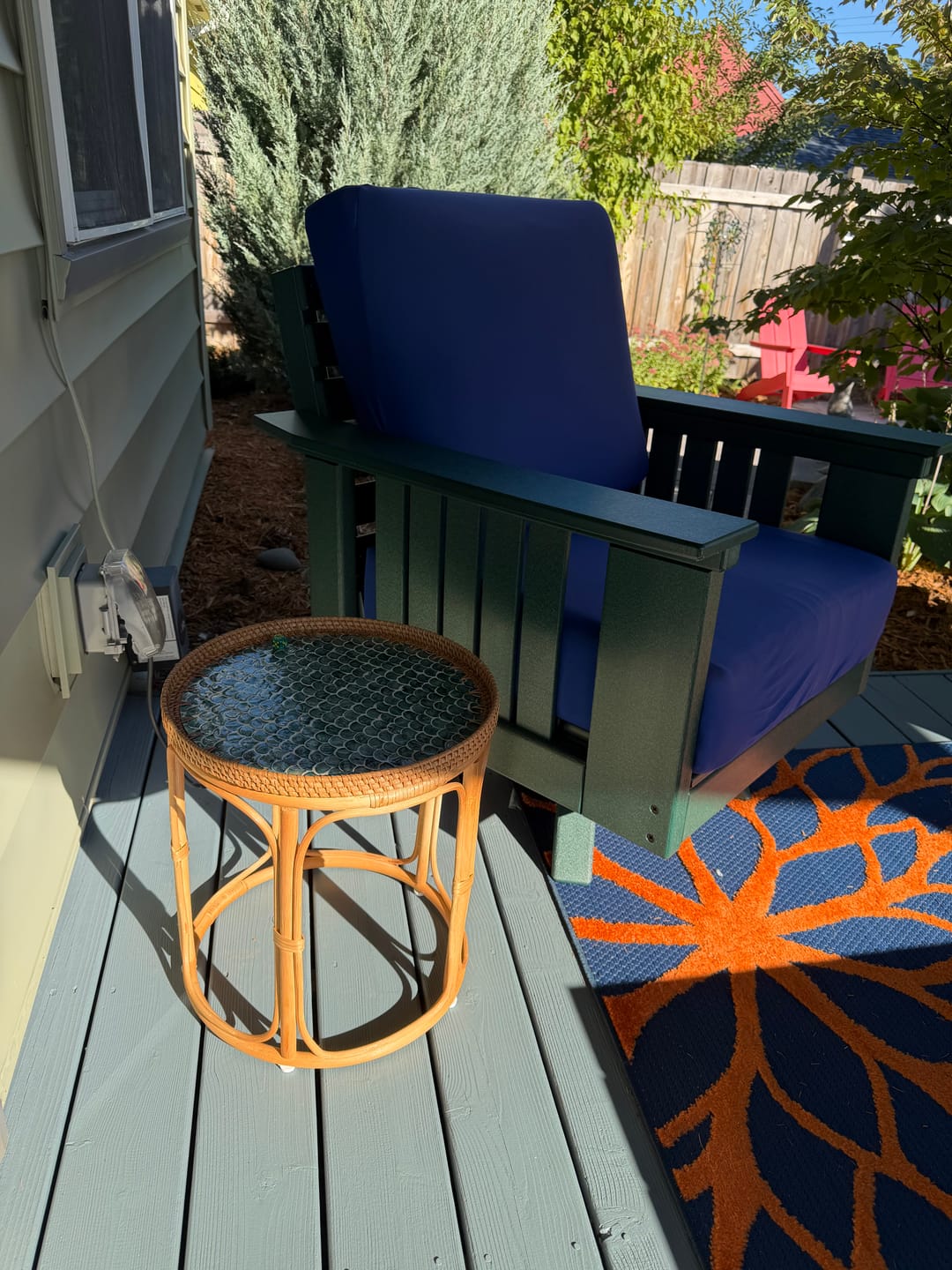 Customer photo review of Sirena Rattan Table Set