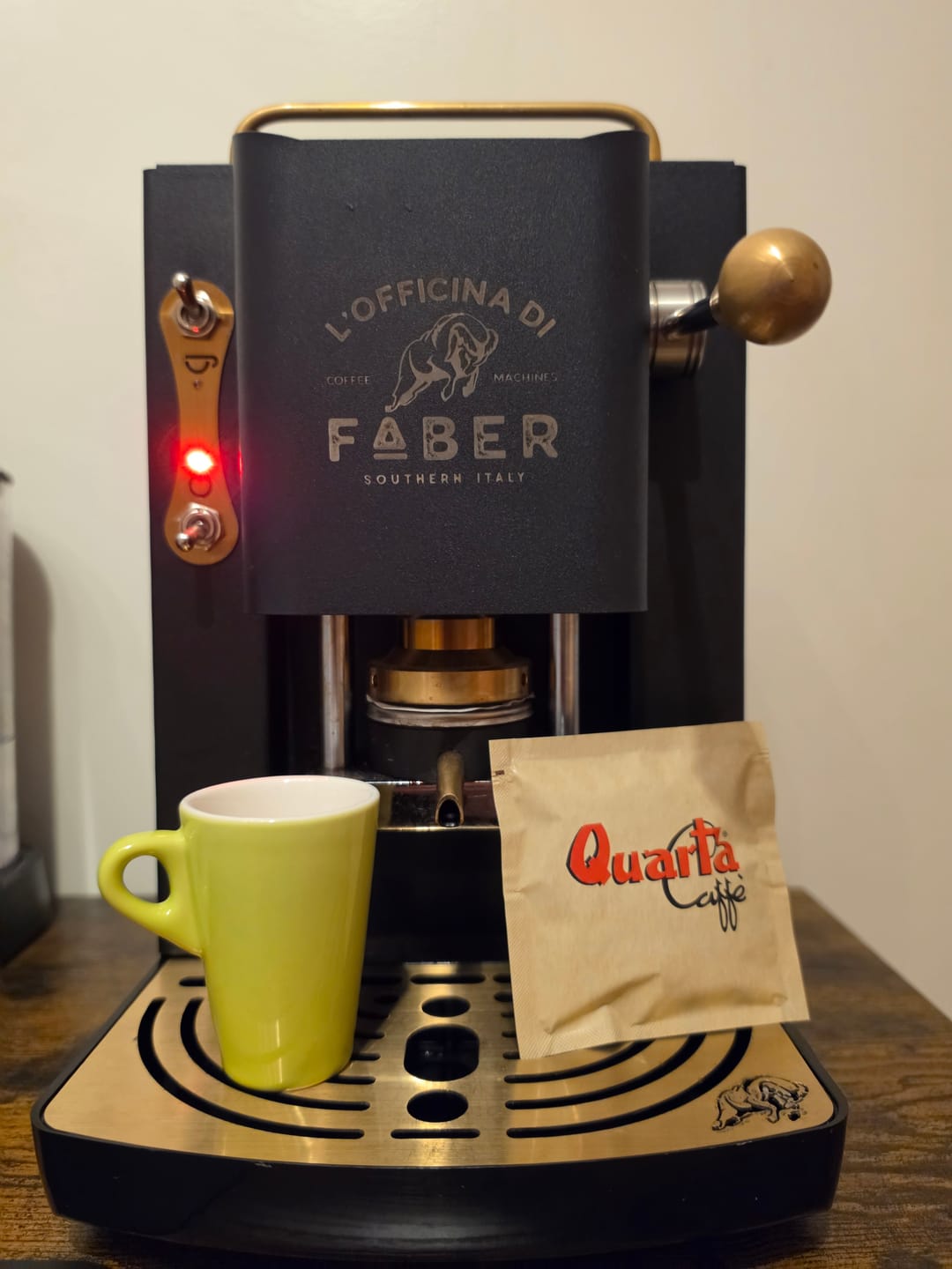 Customer photo review of Quarta Caffè Espresso - 150 E.S.E. Kaffeepads (QU02)