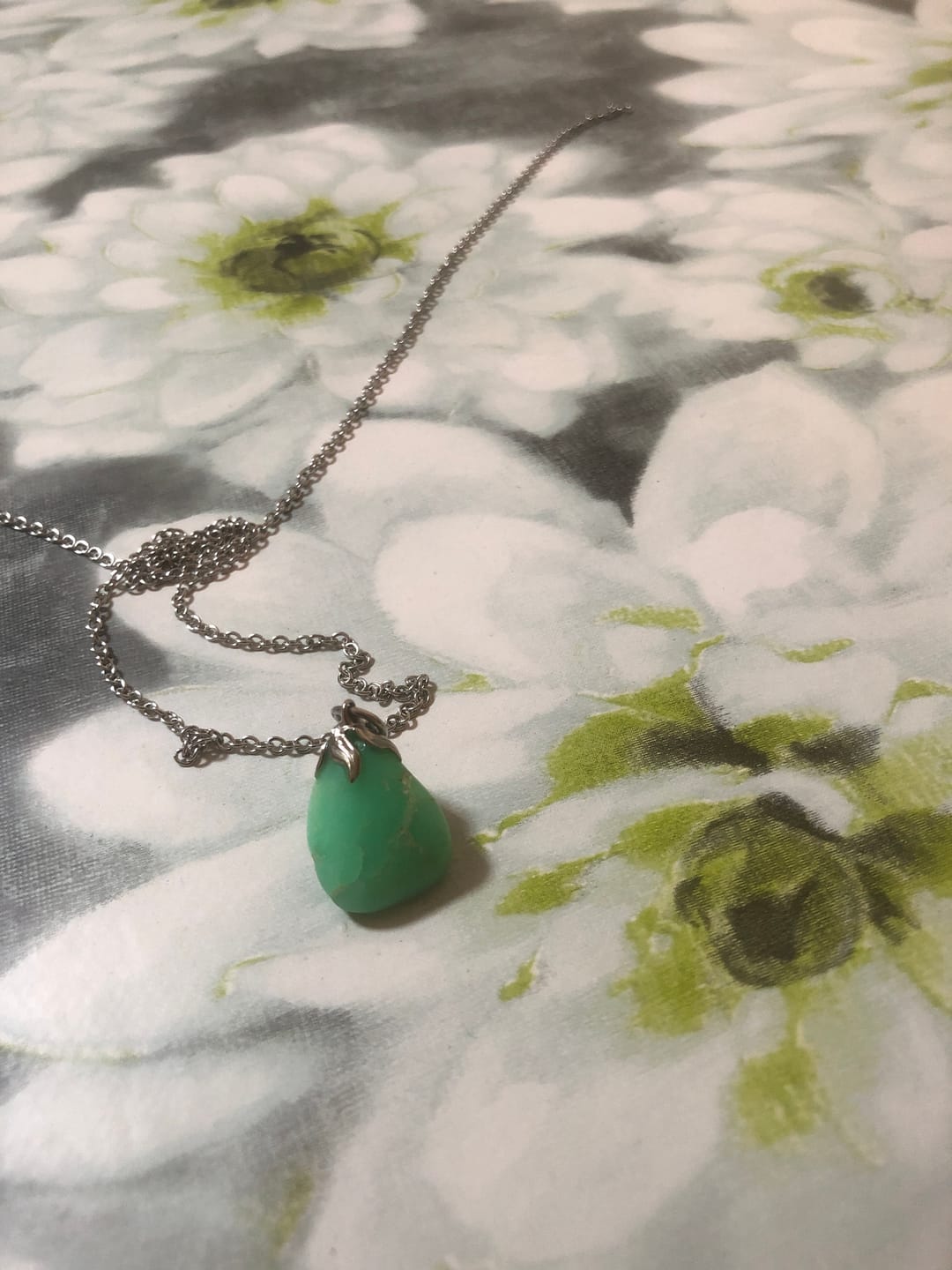 Customer photo review of Crisoprasio - collana con ciondolo in pietra burattata