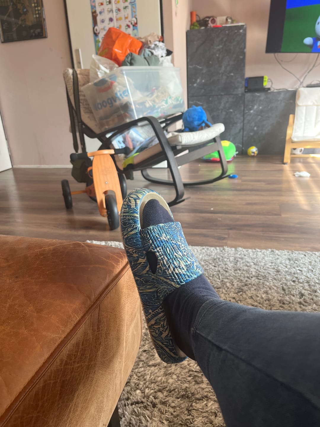 Customer photo review of HappyFlops Bohemian