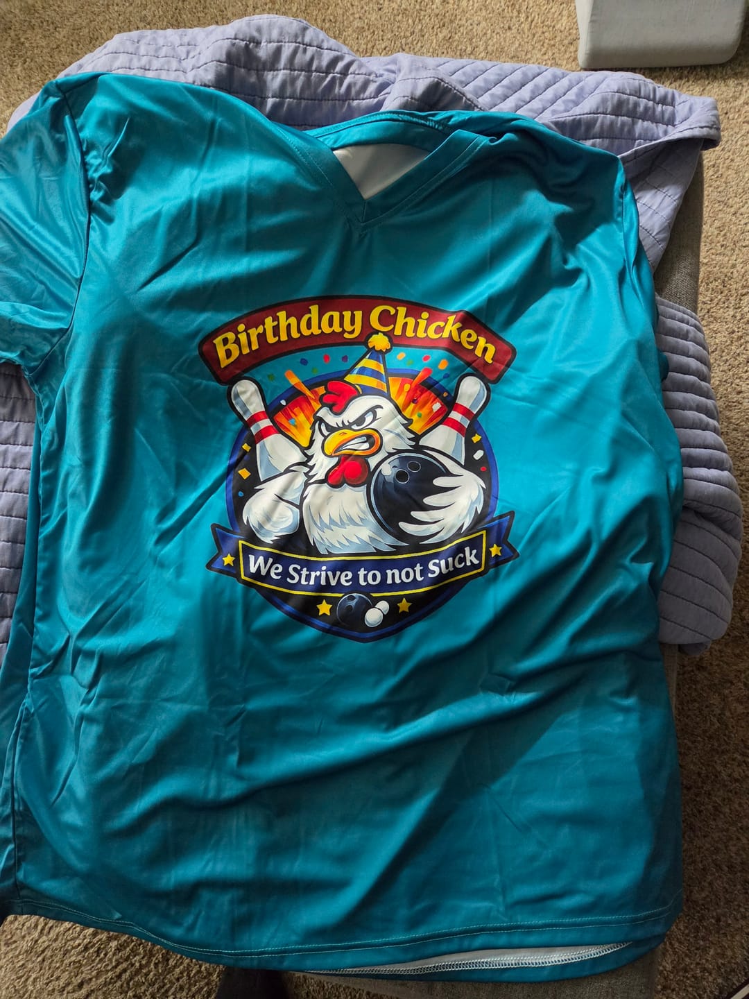 Customer photo review of EFX Solid - Dark Teal - Bowling Jersey
