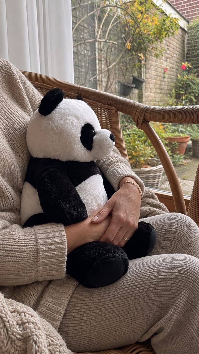 Customer photo review of Huggle Buddy Panda Verzwaringsknuffel (2kg)
