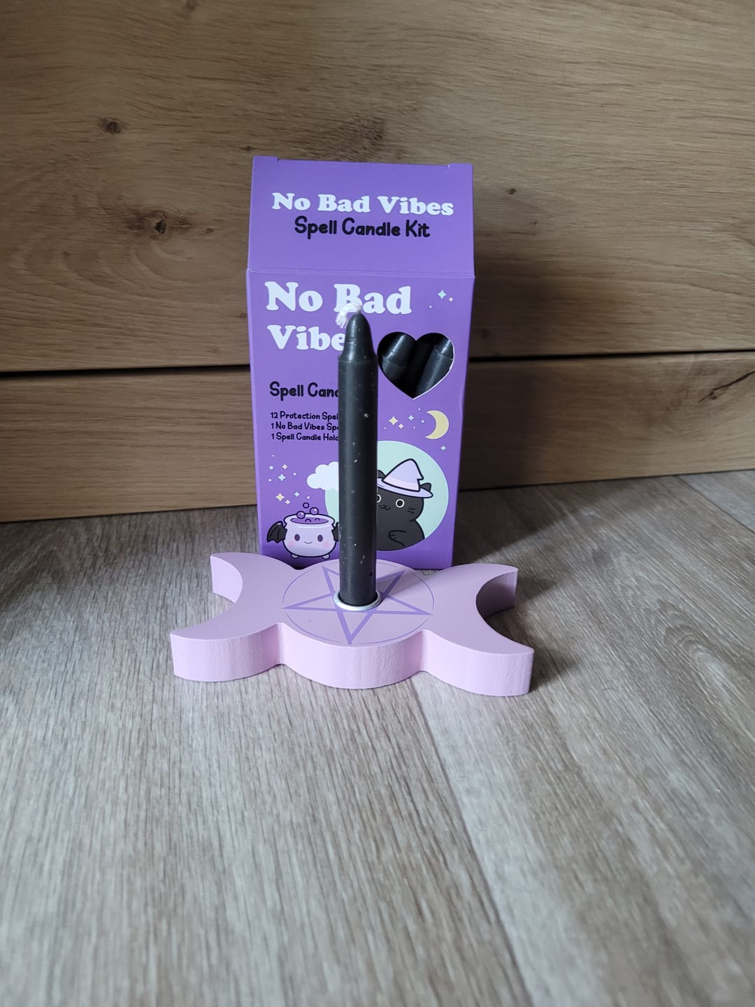 Customer photo review of No Bad Vibes Ritualkerzen-Set mit 12 schwarzen Kerzen