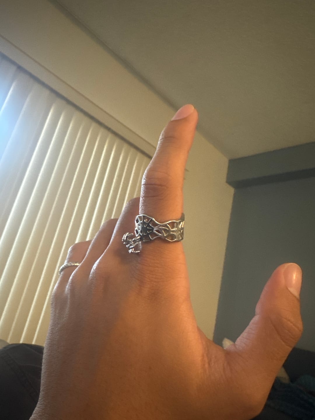 Customer photo review of SPIDER WEB RING