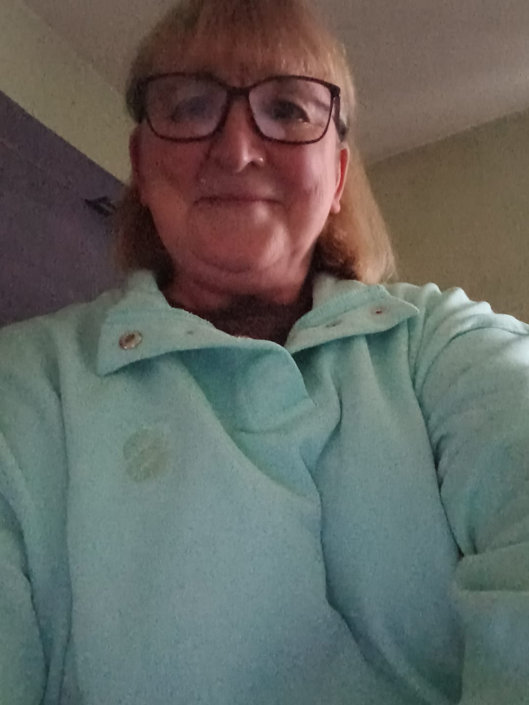 Customer photo review of Pop Collar Sweater - Soft Mint