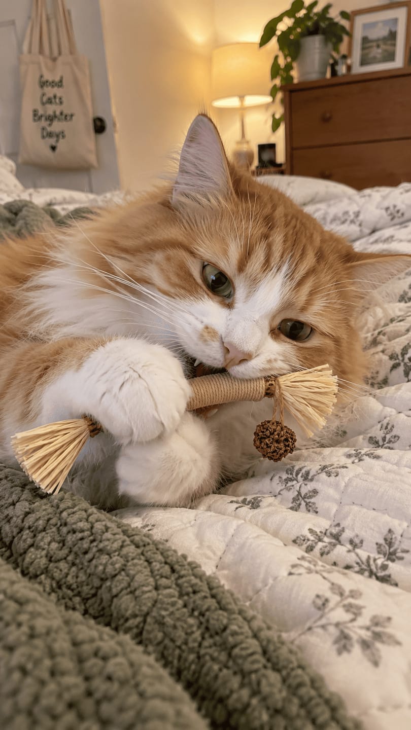 Customer photo review of Mordedor para Higiene Dental de Gatos