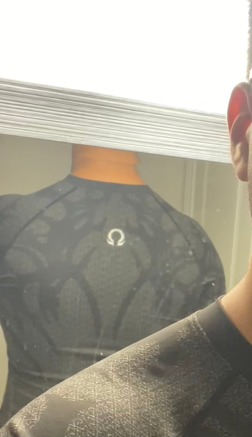 Customer photo review of Doom Tech™ Armored shortsleeve Compression [VOID BLACK]