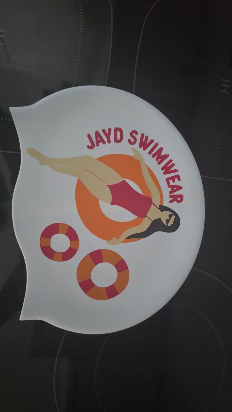 Customer photo review of JAYD Swim Cap - Float On