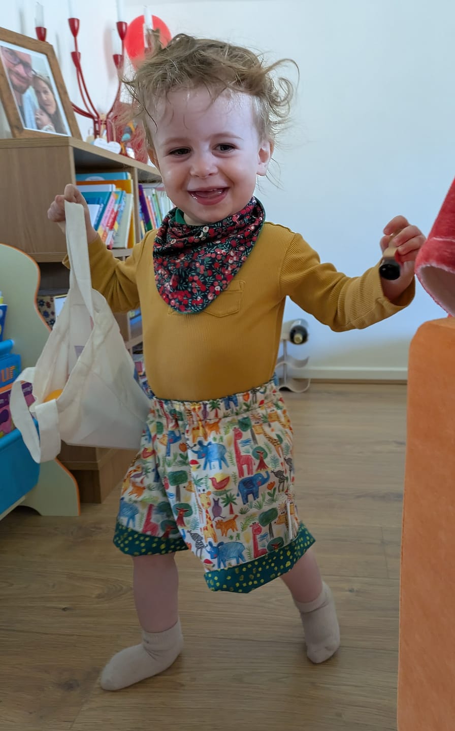 Customer photo review of Jungle Joyride Cotton Poplin Fabric