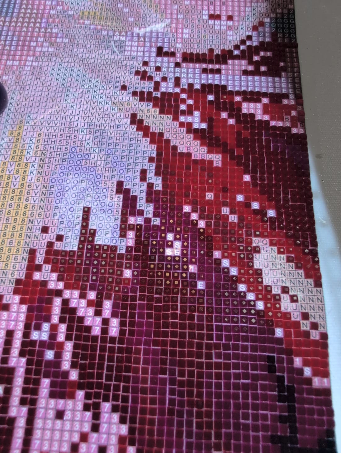 Customer photo review of Okeeffe Macro Bloom Homage (Diamond Painting)