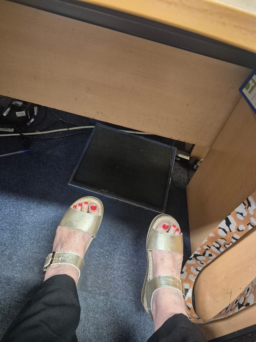 Customer photo review of Gold Ellie Sandals