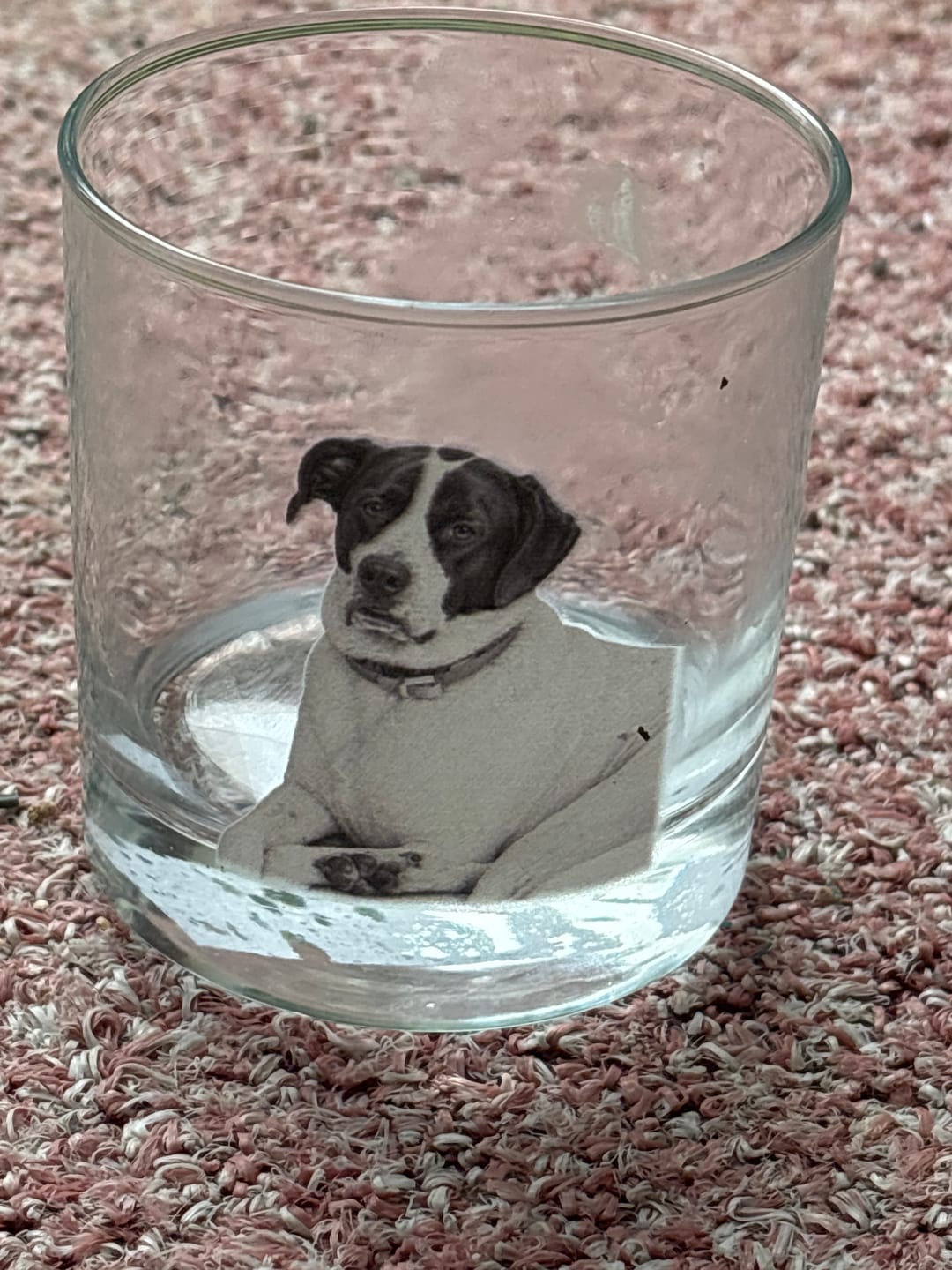 Customer photo review of Charcoal - Personalized Whiskey Glass