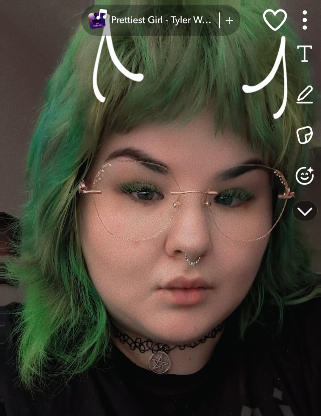 Customer photo review of Glitter Eyeglasses