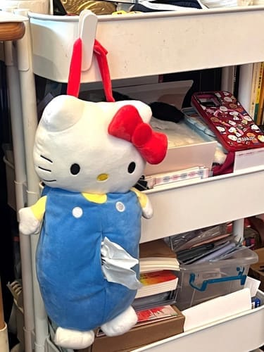 Customer photo review of Hello Kitty Plush Tissue Holder