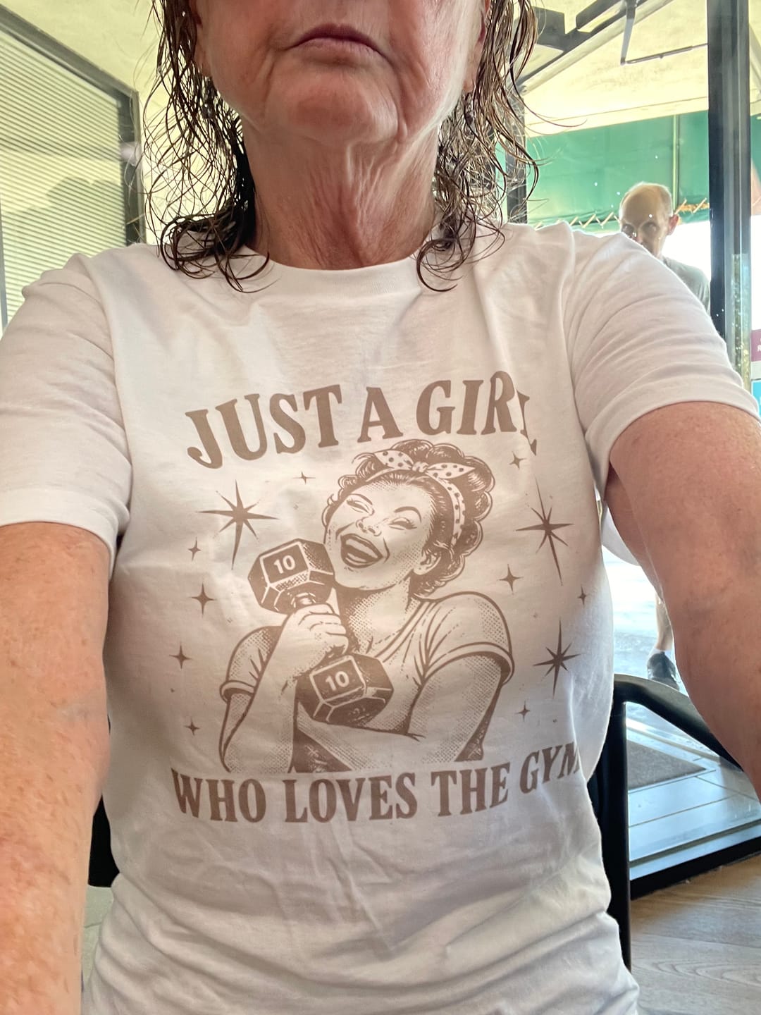 Customer photo review of Just a Girl T-Shirt