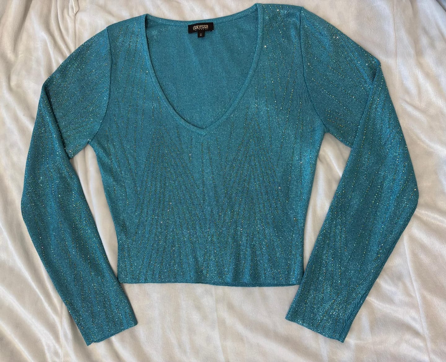 Customer photo review of Teal Diamond Long Sleeve Shirt
